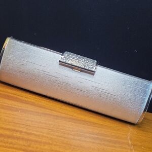 Elegant Silver Clutch Bag